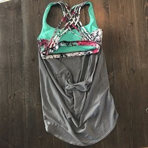 Lululemon Drape Back Tank Top Size 8